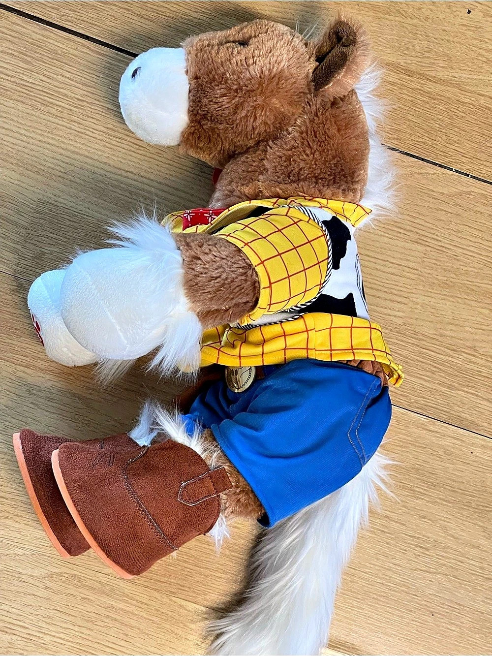 Build-A-Bear Cowboy Horse Plush with Outfit Brown & Blue toy story new